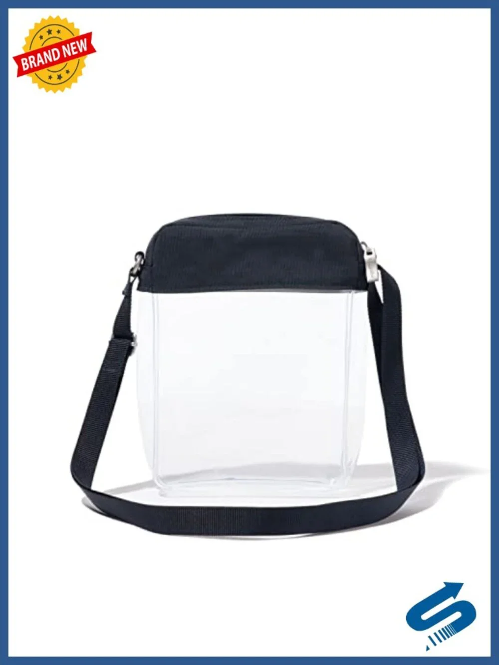 Clear PVC Crossbody Bag with Adjustable Strap
